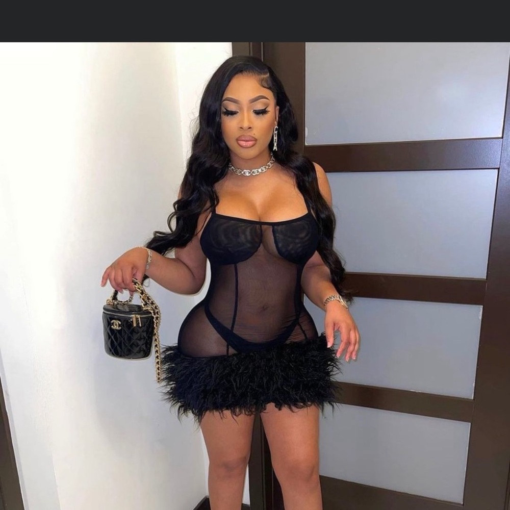 Black Sheer Dress